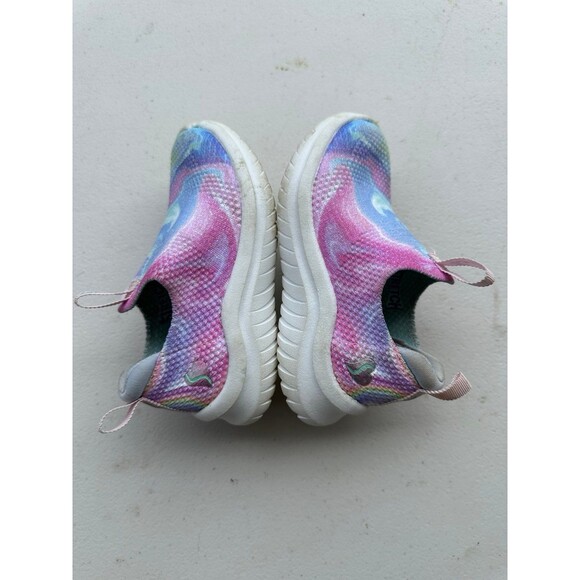 Skechers Girls Air Cooled Memory Foam Ultra Flex 2.0 Swirlology Slip On Shoes 6 - Picture 5 of 8